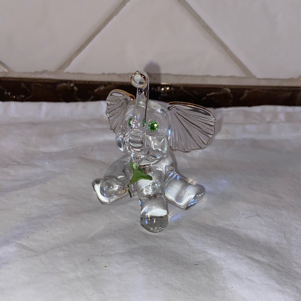 Glass Baron Lucky Elephant Figurine